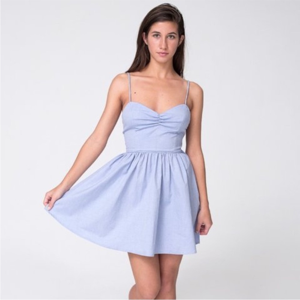 American Apparel Baby Blue Mini Dress
